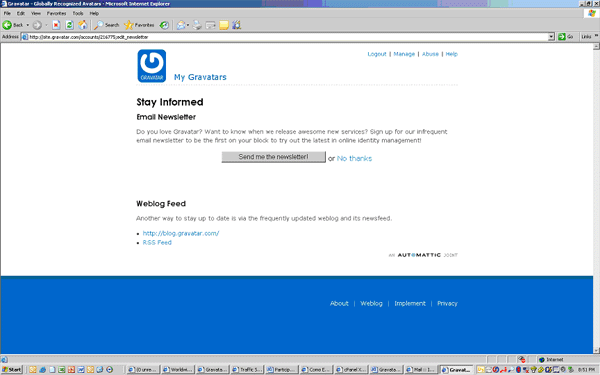 Gravatar Screen 3