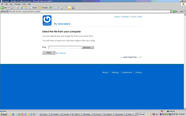 Gravatar Screen 4