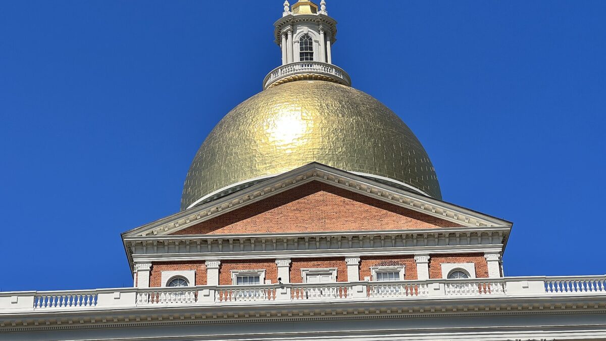 Massachusetts State House em Boston