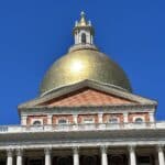 Massachusetts State House em Boston