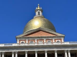 Massachusetts State House em Boston